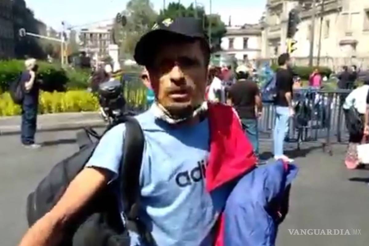 'FRENAAA me ofreció trabajo y luego me corrió del campamento', denuncia hombre sin hogar