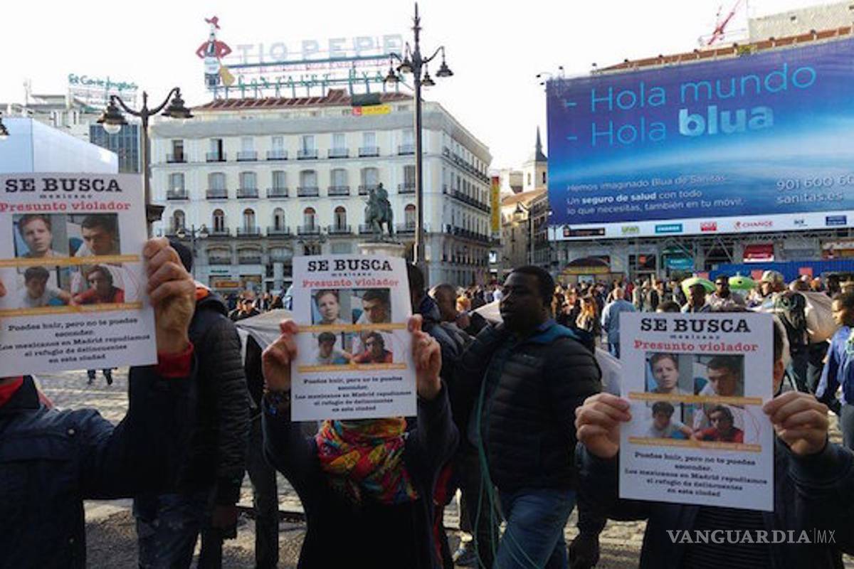 Mexicanos en España pegan carteles de “Los Porkys”