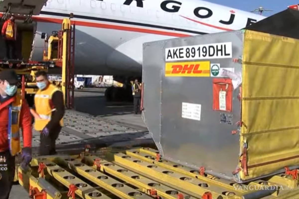 Llega a México segundo lote de vacunas contra COVID-19; más de 8 mil con Coahuila como destino