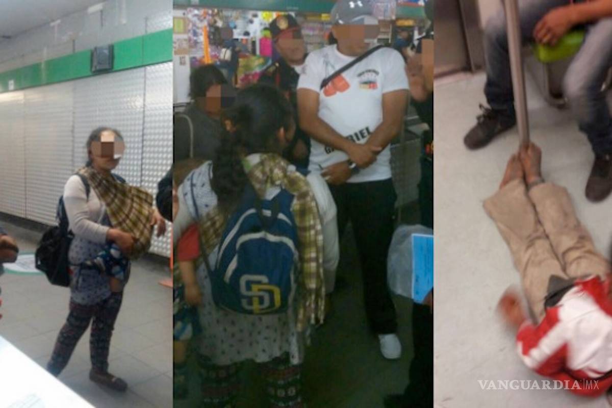 Rescatan a un menor que era usado para pedir limosna en metro de CDMX