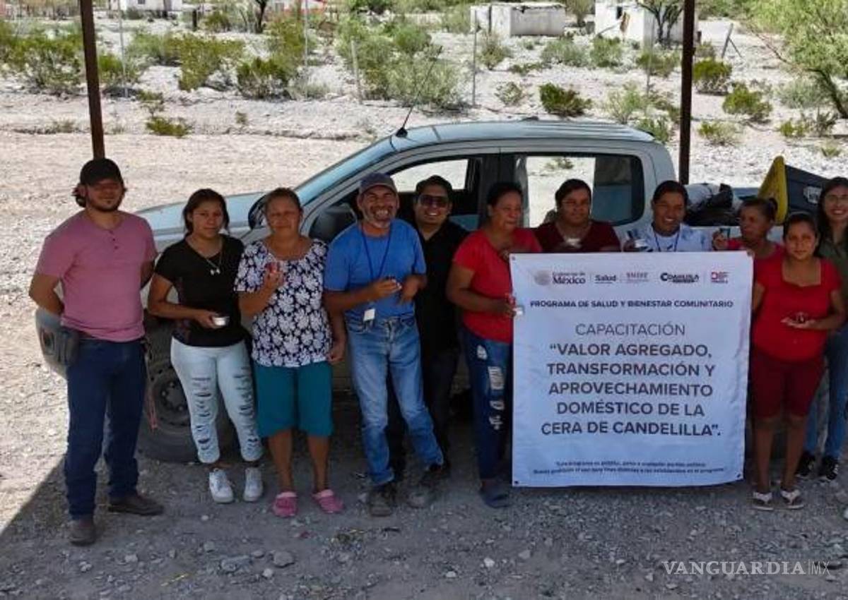 $!Capacita la Narro a productores de cera de candelilla en el semidesierto coahuilense