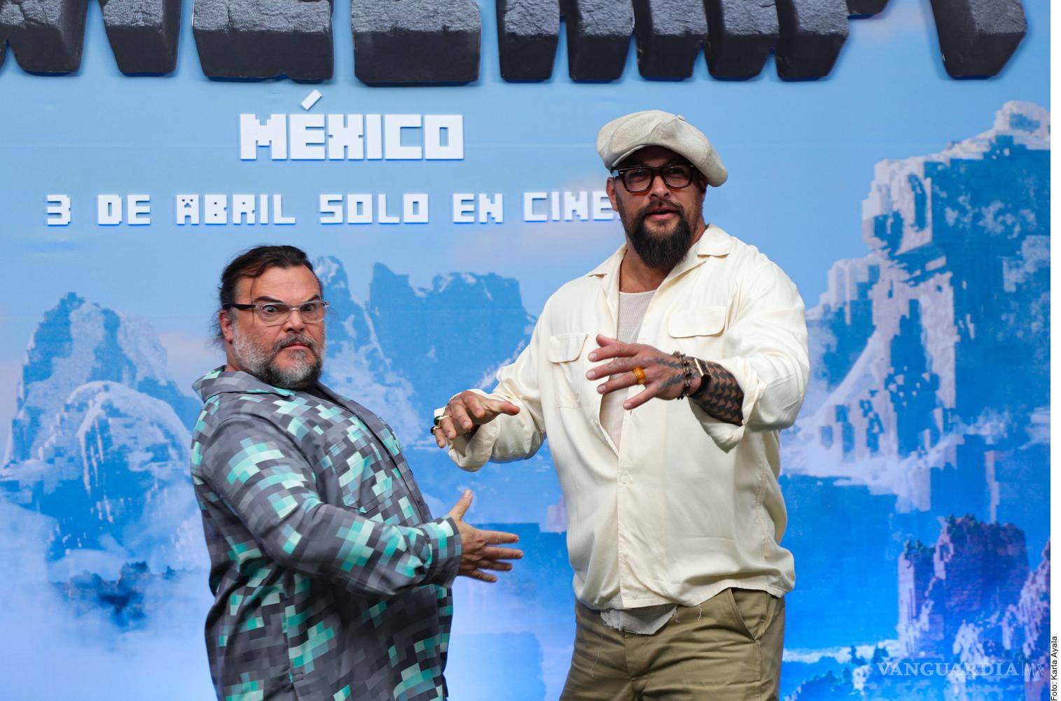 ¡Presentan ‘Minecraft’ al público mexicano! Traen Jason Momoa y Jack Black su mundo ‘cuadrado’ a los cines