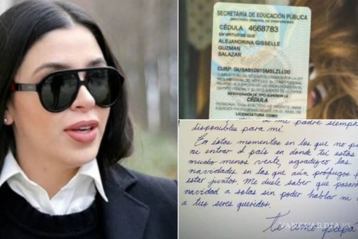Un libro, una carta navideña, el reclamo a Emma Coronel... la hija de “El Chapo” Guzmán desata la polémica