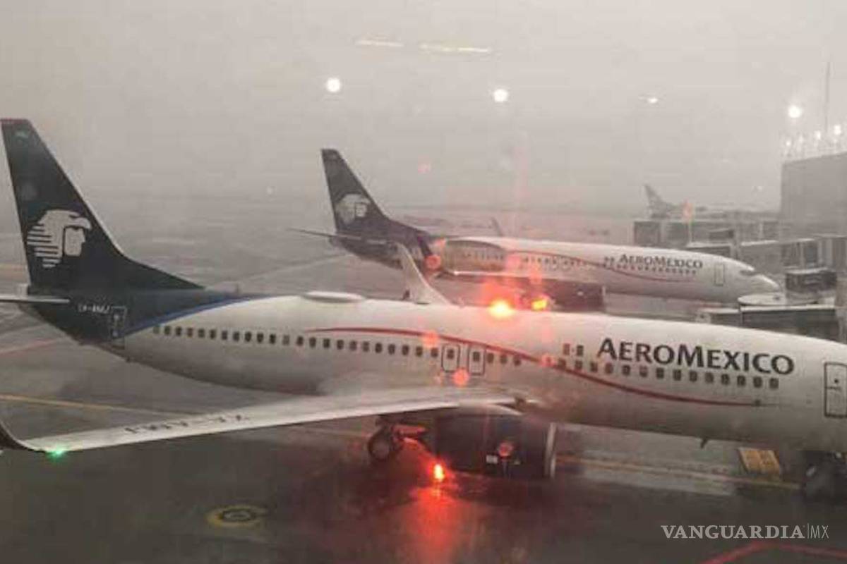 Suspende operaciones el Aeropuerto de la CDMX por lluvias