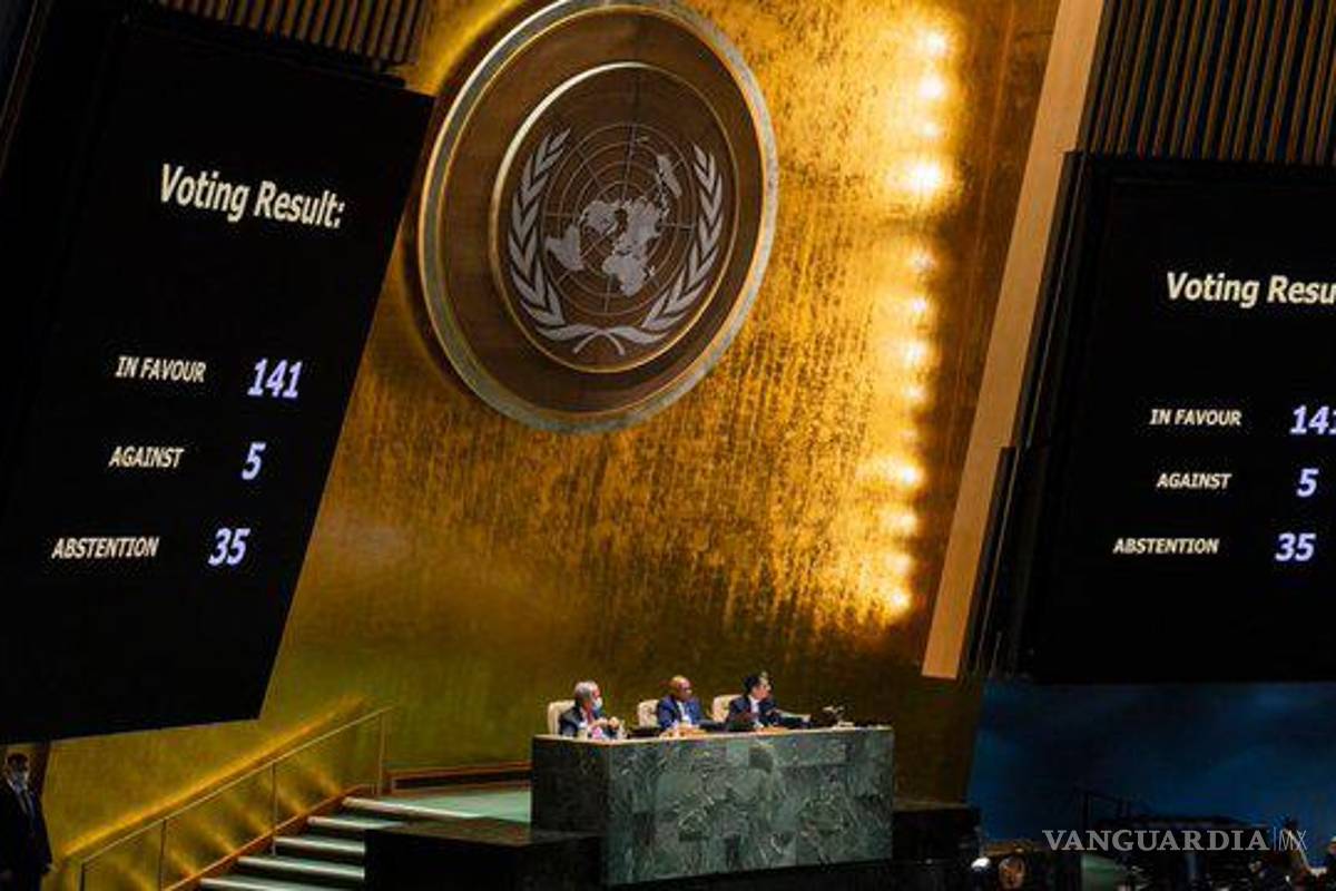 La ONU aprueba condenar la invasión rusa de Ucrania; México votó a favor