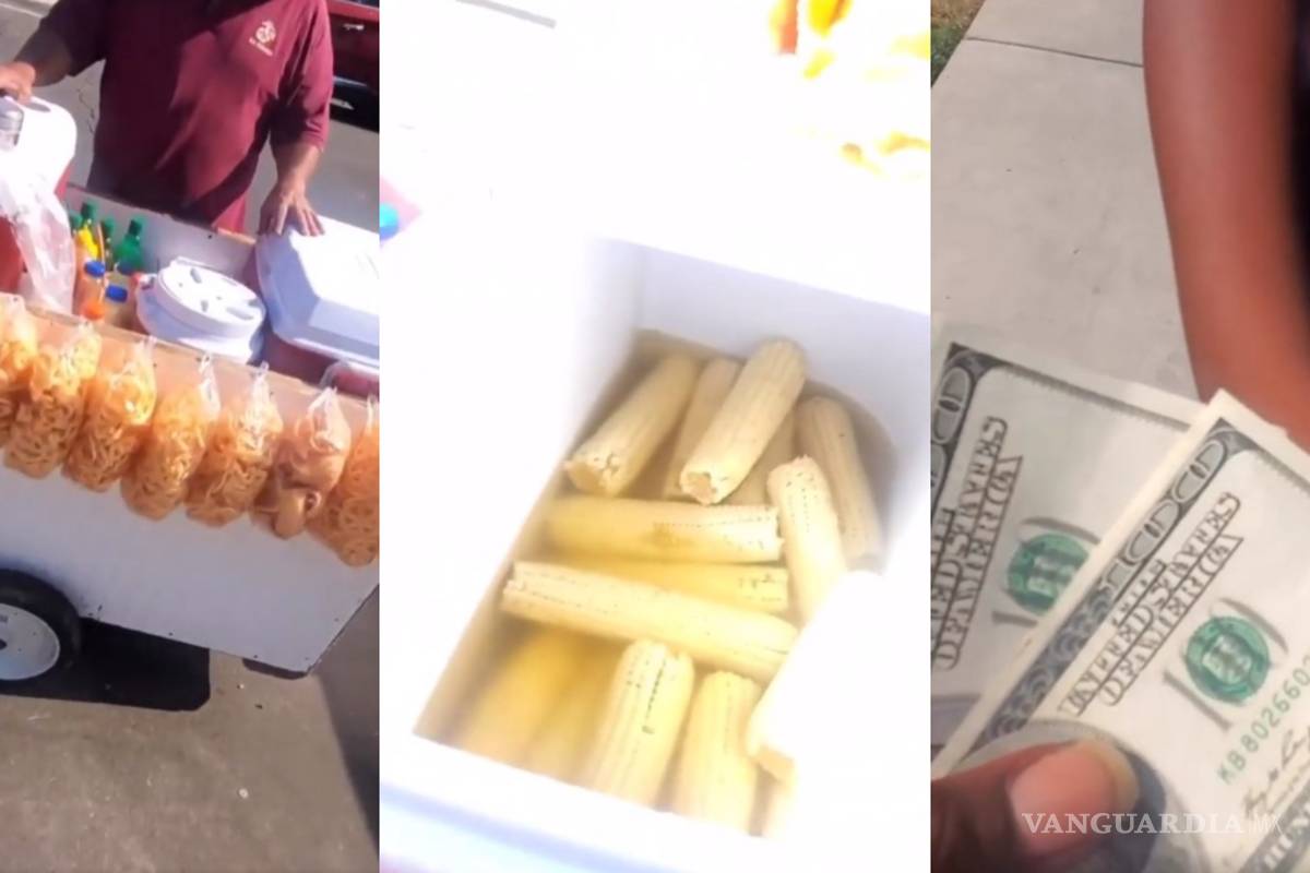 Hombre le compra todos los elotes a vendedor mexicano en EU y se hace viral