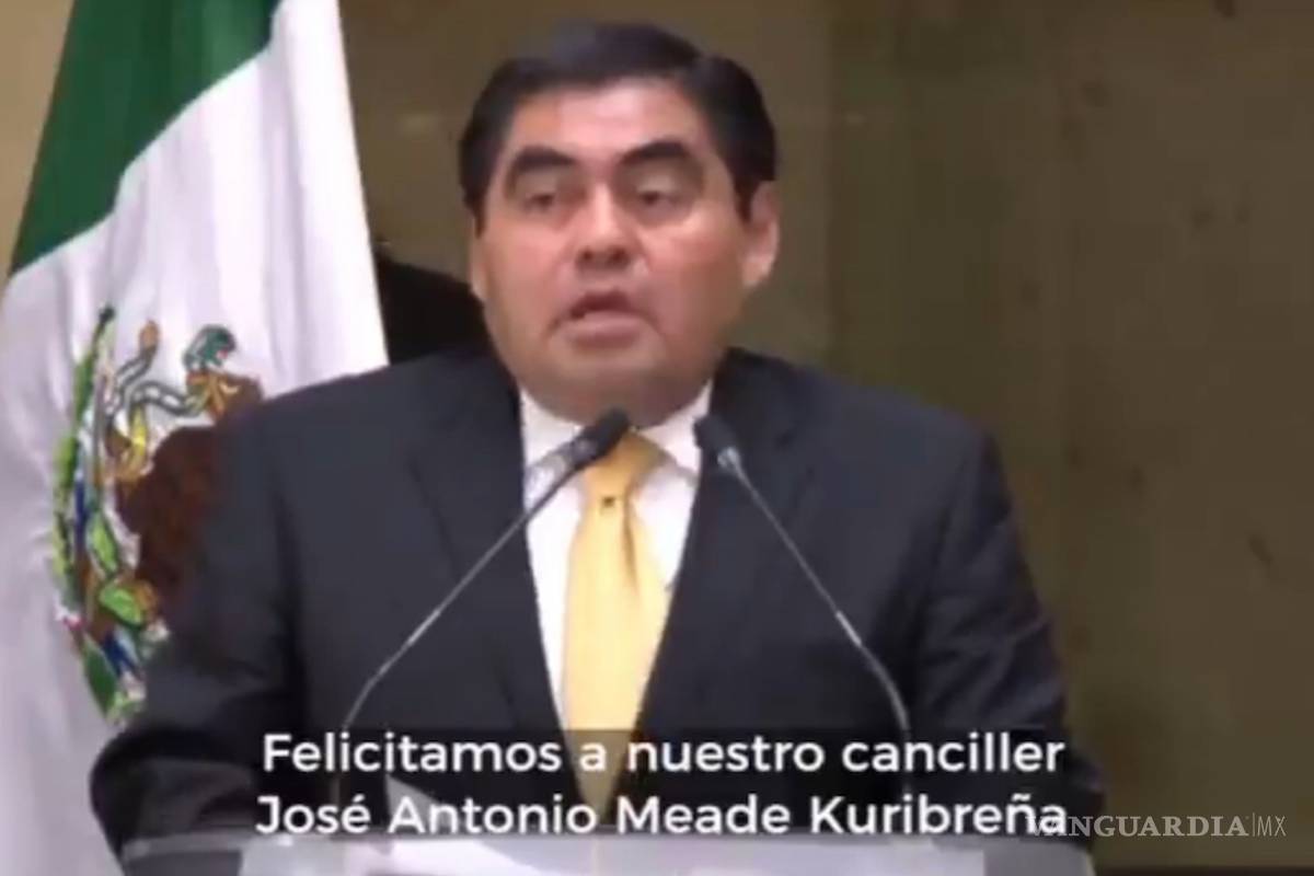 PRI difunde video en el que Barbosa reconoce a Meade por su labor como canciller