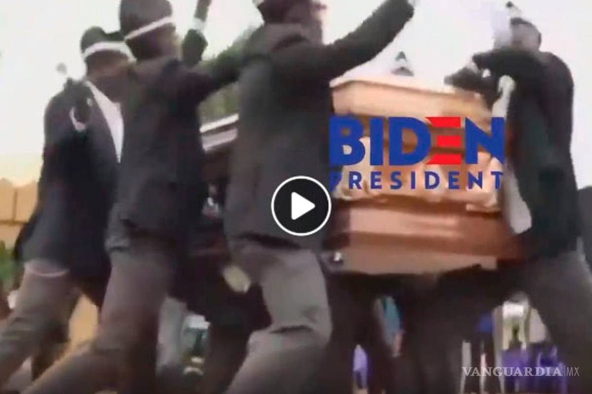 Donald Trump se burla de Joe Biden usando meme de sepultureros africanos