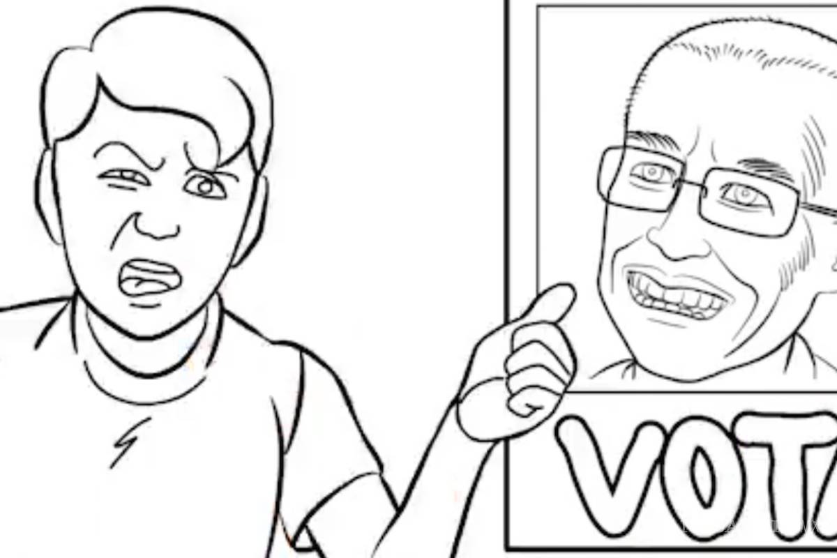 Con dibujos piden que Anaya, Creel y Zepeda se vayan del PAN