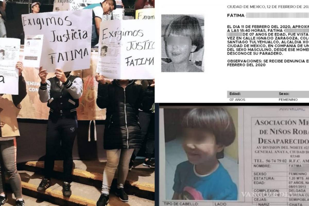 Ofrece FGJ 2 mdp por información de la mujer que se llevó a Fátima, niña asesinada en Tulyehualco