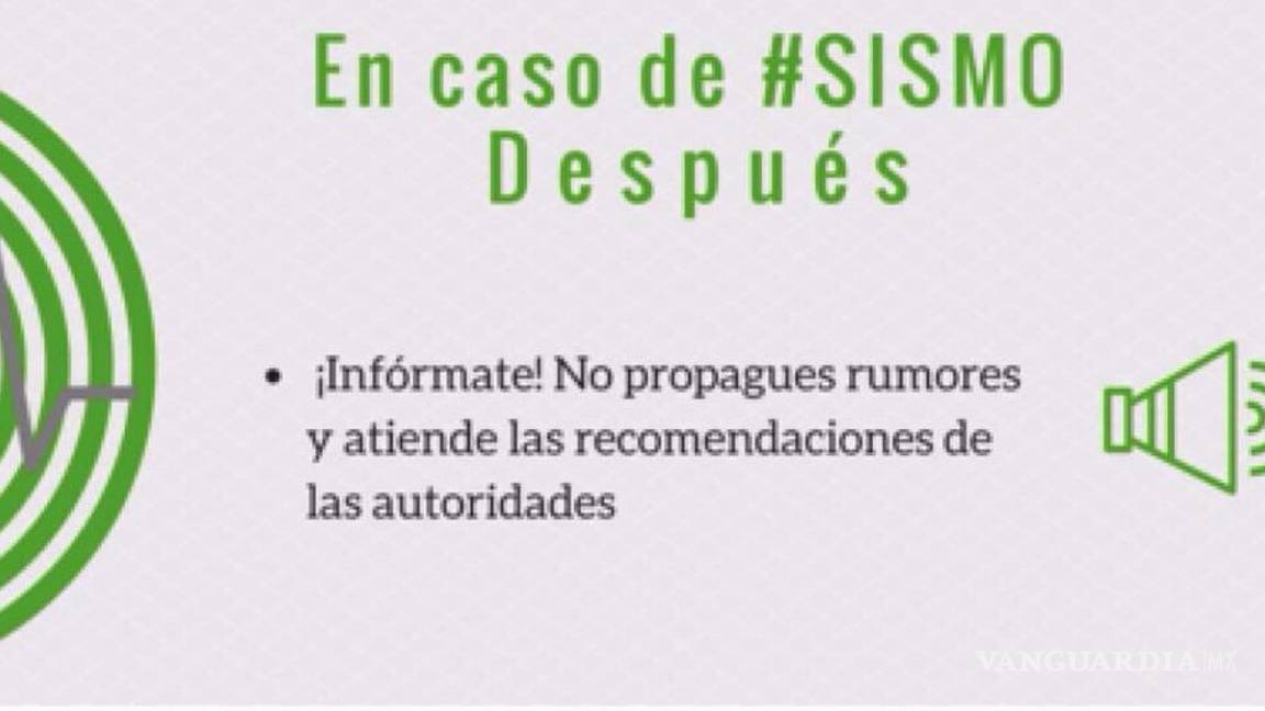 $!Ya pasó el sismo, ¿ahora qué hago?