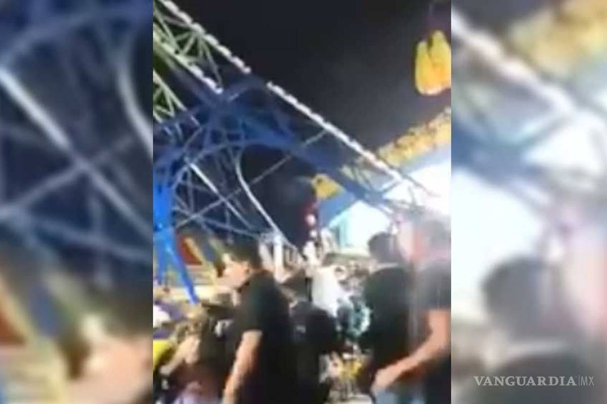 Se desprende juego mecánico en feria de Durango