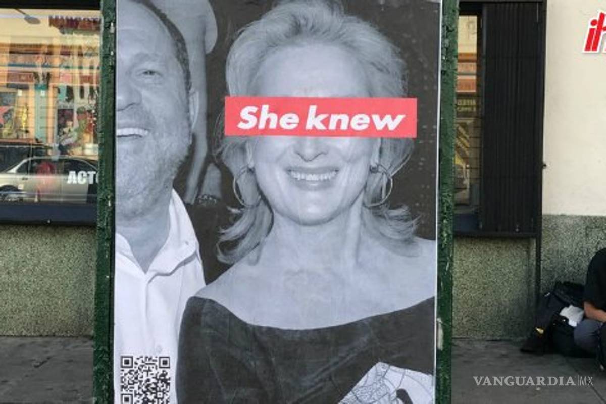 &quot;Ella lo sabía&quot;, lanzan campaña contra Meryl Streep