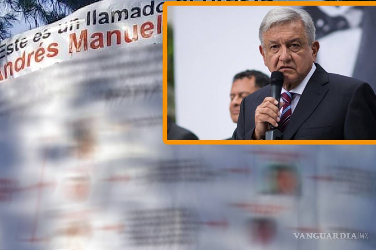 $!Aparece la primera narcomanta dirigida a AMLO... Cártel Jalisco Nueva Generación pide investigar a gobernador de Guerrero