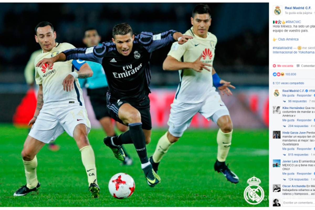 Real Madrid manda mensaje tras vencer al América, los 'trolls' aparecen para atacar a las Águilas