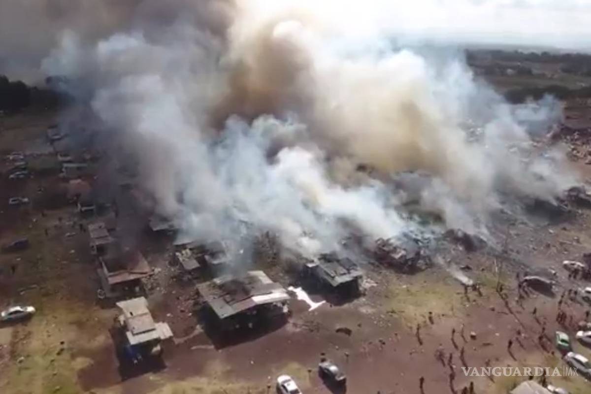 $!Aumenta a 29 la cifra de muertos tras explosión en mercado de Tultepec; hay 72 heridos
