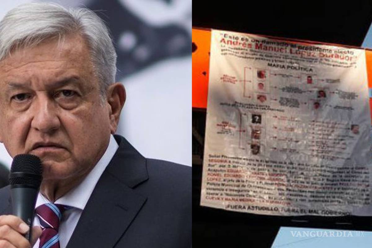 Aparece la primera narcomanta dirigida a AMLO... Cártel Jalisco Nueva Generación pide investigar a gobernador de Guerrero