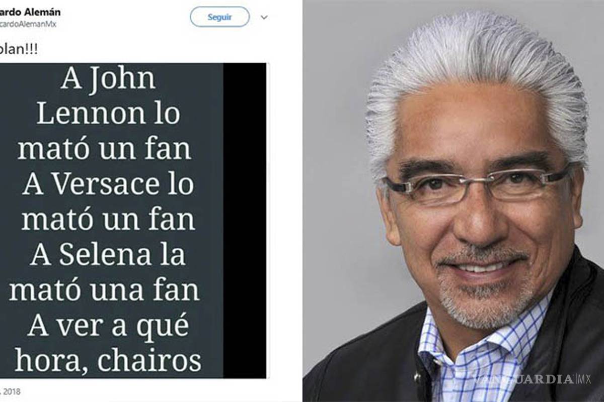 Acusan en redes a Ricardo Alemán de incitar atentado contra AMLO en Twitter