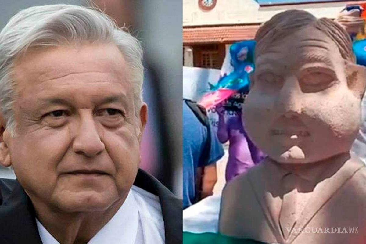 ¡Lo vuelve a hacer!: Escultor que hizo busto 'alien' de Benito Juárez develó ahora uno de AMLO