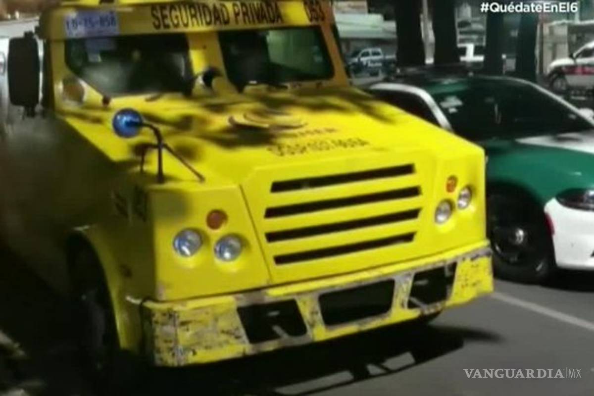 Custodio robó camioneta de valores con 11 millones de pesos, en la CDMX