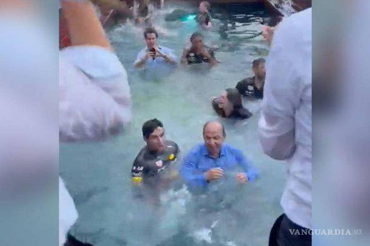 Felipe Calderón celebró junto a Checo Pérez el triunfo en Gran Premio de Mónaco