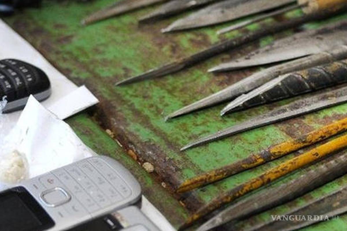 Decomisan drogas y armas en penal de Apan, Hidalgo