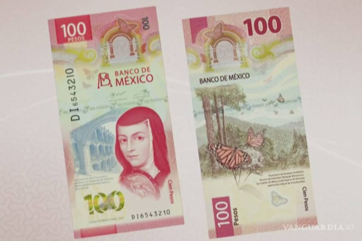 Presentan nuevo billete de 100 pesos de Sor Juana