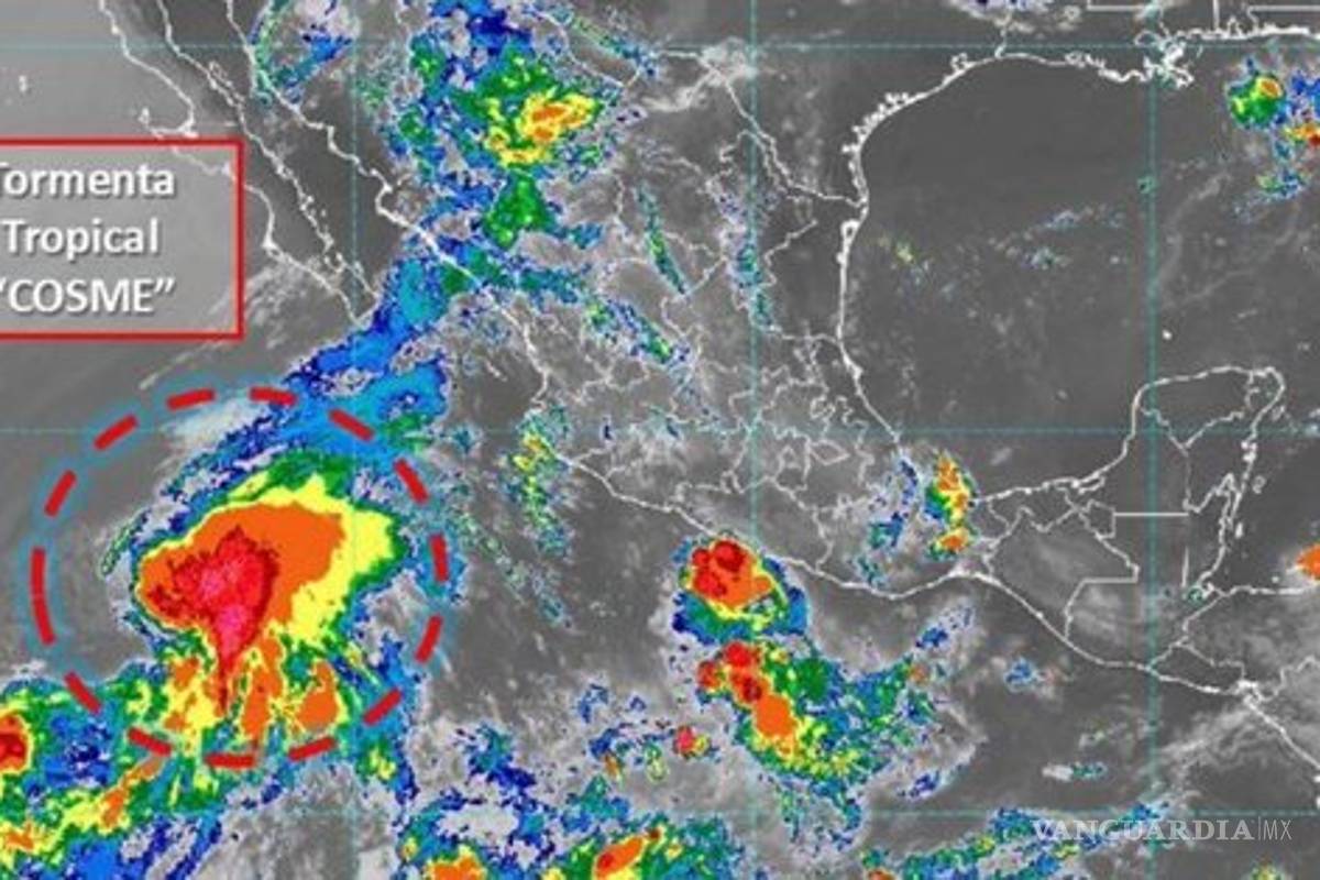 Se forma Cosme, tercera tormenta tropical en el Pacífico
