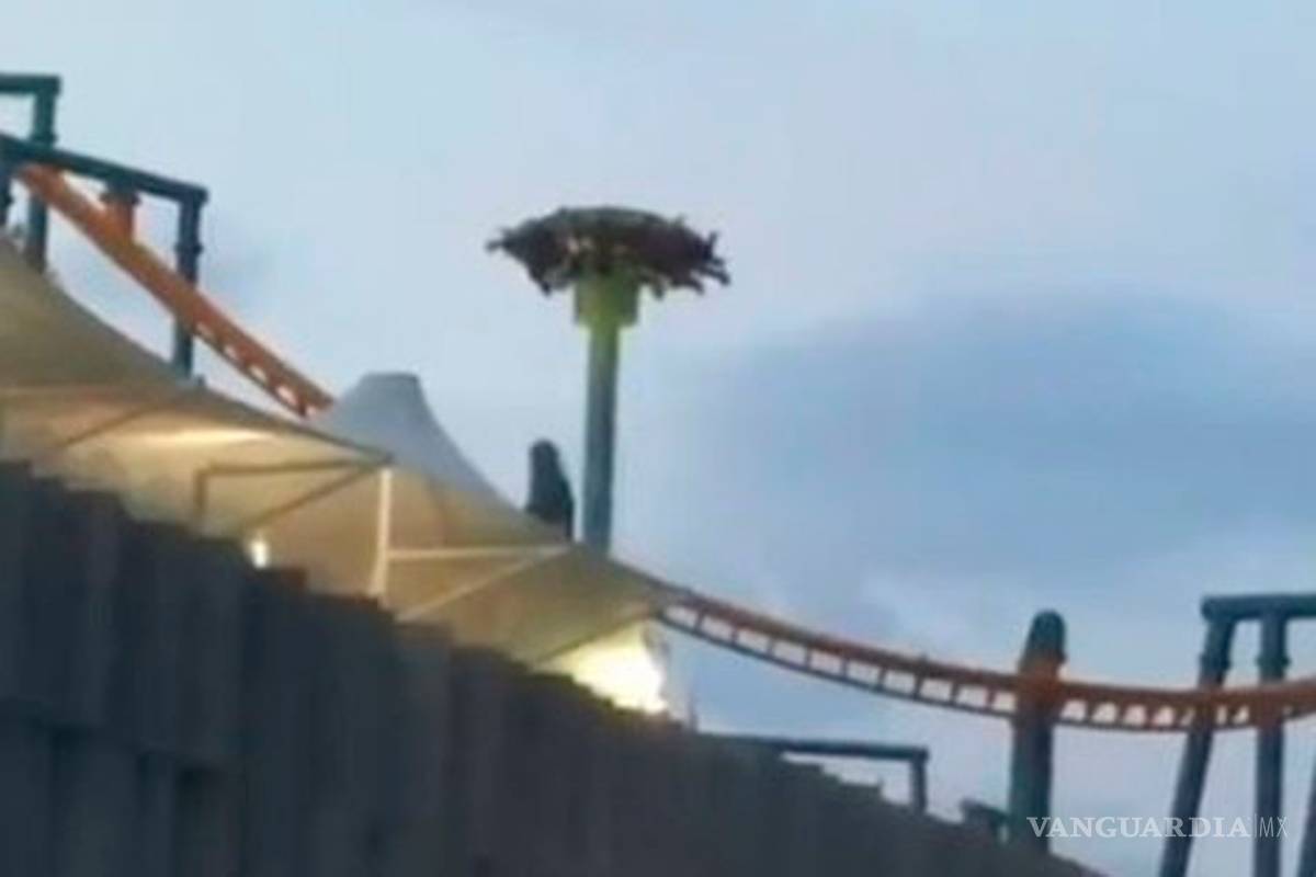 Falla en juego mecánico los deja colgados más de diez minutos