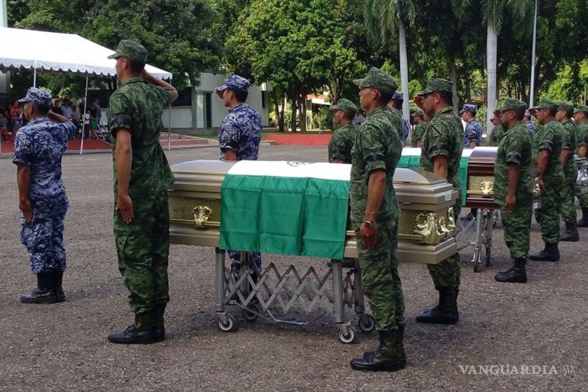 Rinden homenaje a militares emboscados en Sinaloa
