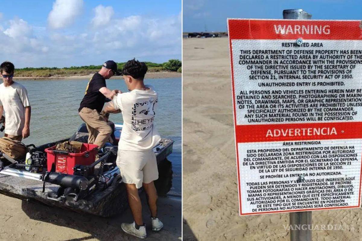 Revisarán México y EU límites en Playa Bagdad ante polémica por letreros de restricción