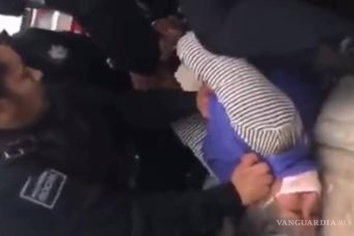 Policías de Pachuca someten con violencia a adultos mayores (video)