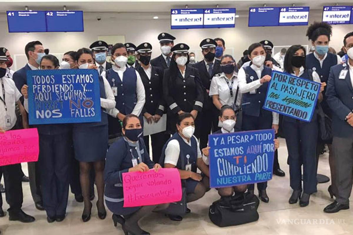Estalla huelga en Interjet... empleados exigen pago de aguinaldo y salarios vencidos