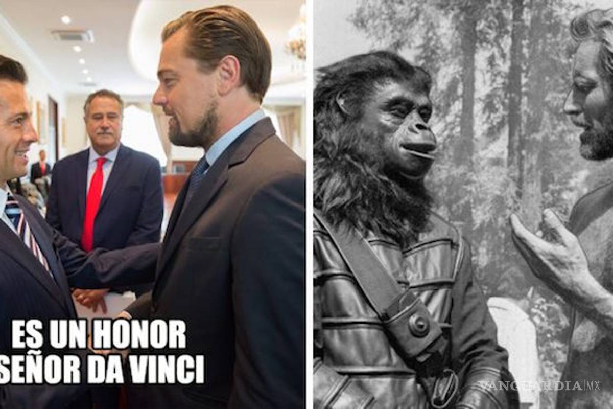 $!Reunión de Peña y Di Caprio desatan memes