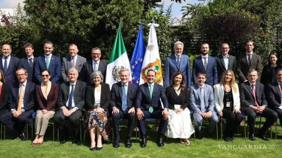 Muestra Manolo fortalezas de Coahuila a embajadores y empresarios de la Unión Europea