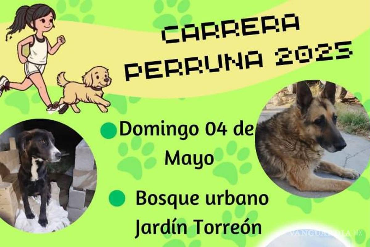 Invitan a la primera carrera perruna a beneficio de sociedad protectora de animales en Saltillo