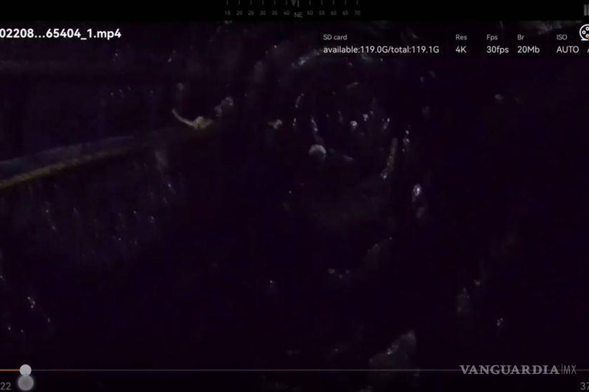 Video: así se ve el interior de uno de los pozos de la mina inundada de Sabinas