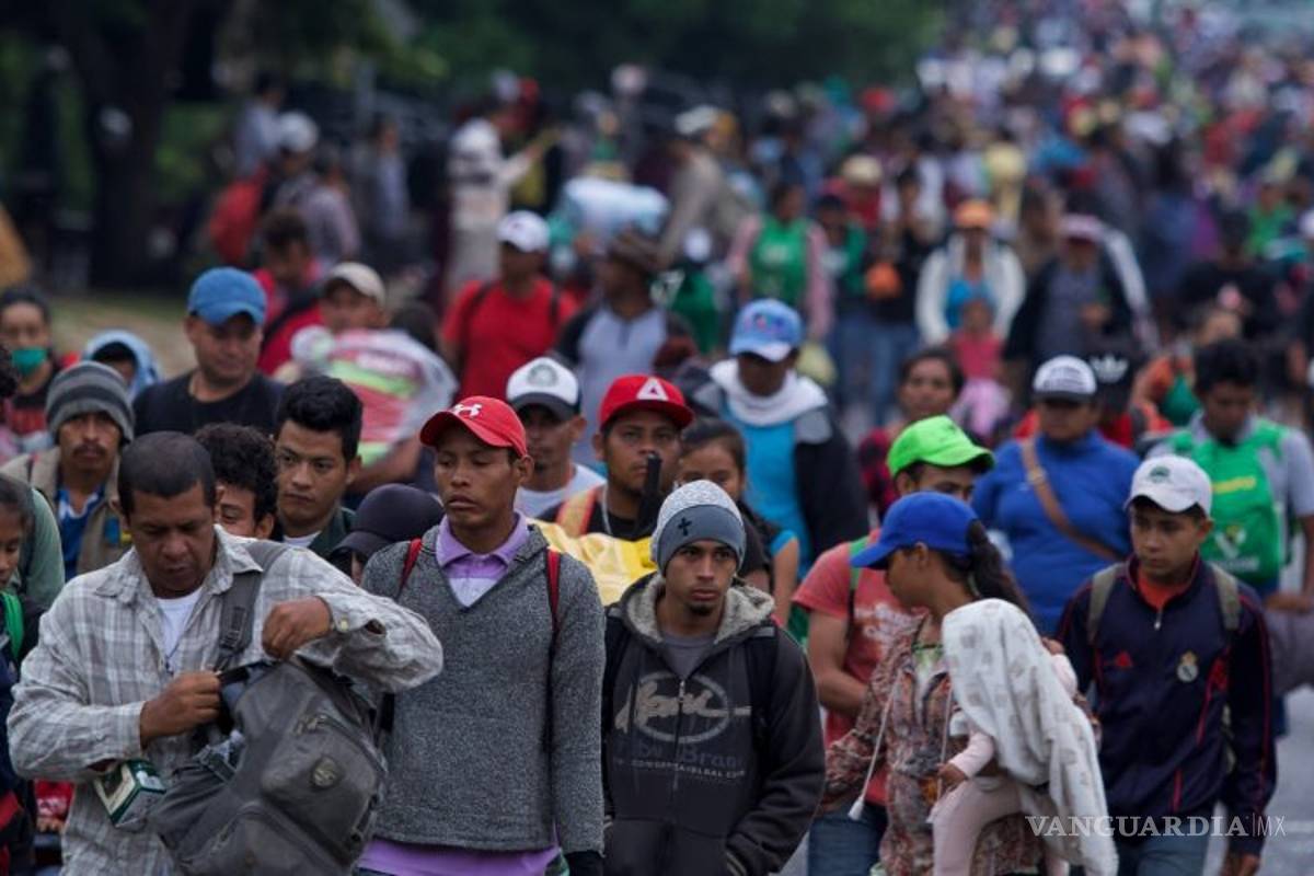 Caravana migrante arriba a Monterrey