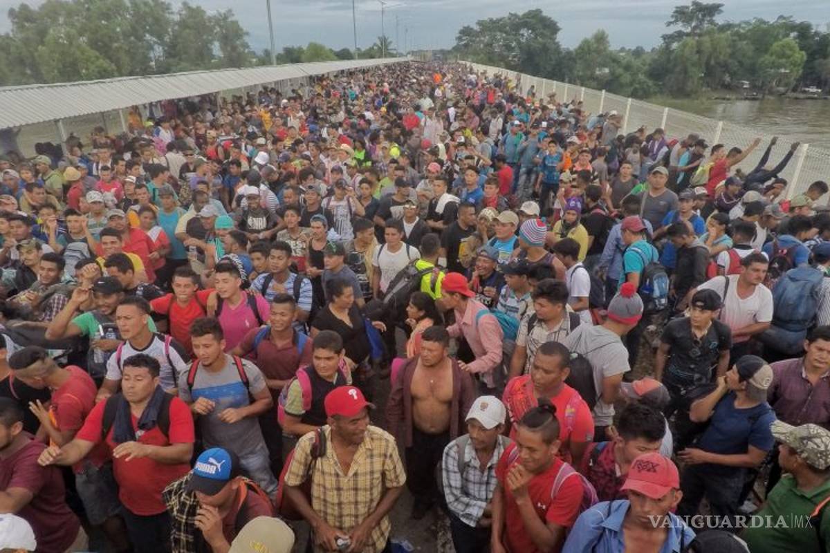 Reportan más de 14 mil hondureños en caravana migrante