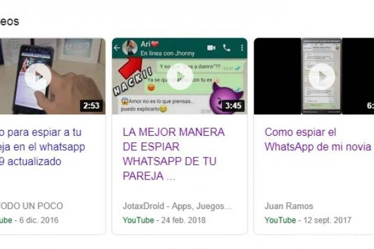 $!“¿Cómo espiar el WhatsApp de mi novia?", tutoriales de Youtube causan polémica