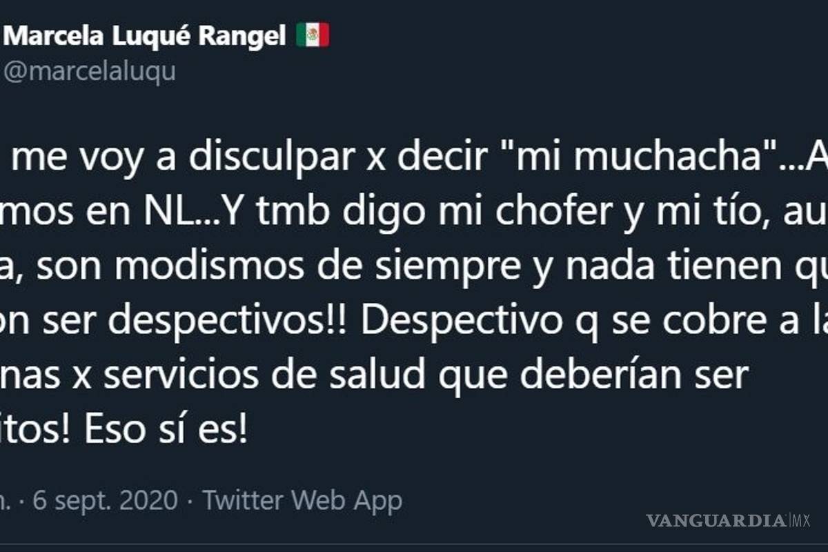 $!"Muchachas...soy dueña de más!", contesta senadora suplente; dice que no se disculpará