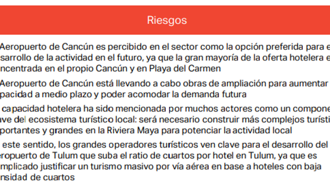 $!Una serie de riesgos son enlistados en el análisis técnico, donde sentencian diveras opiniones de aerolíneas entrevistadas.
