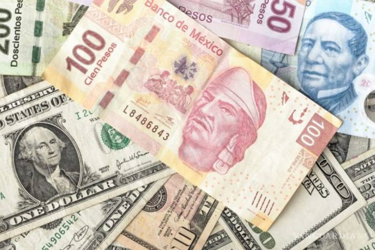 Peso opera con ganancias; dólar baja a 23.52 unidades