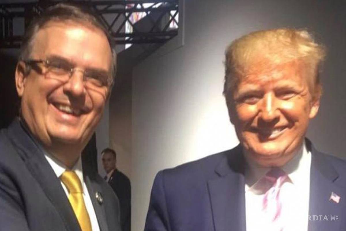 Agradece Donald Trump a Ebrard por "increíble" trabajo en migración