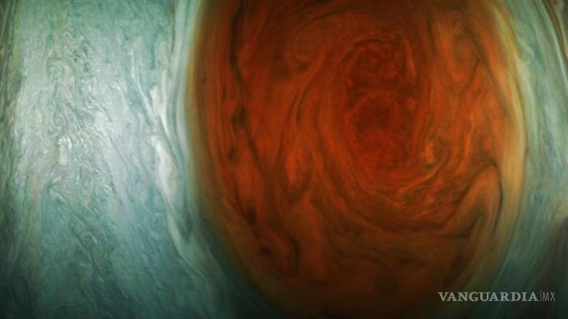 $!Sonda espacial revela la belleza de una tormenta en Júpiter