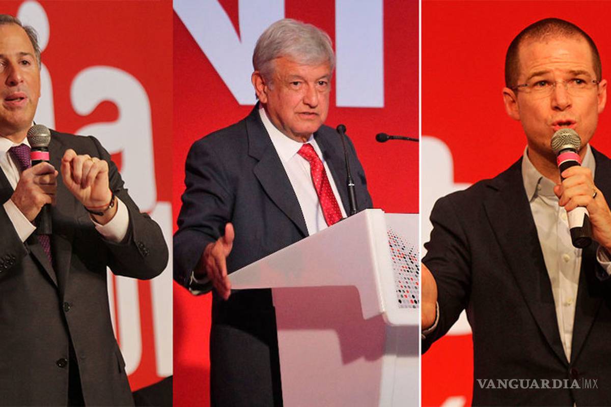 $!Anaya cae, AMLO sólido y muy arriba, Meade con resultados mixtos: encuestas de Bloomberg y Parametría