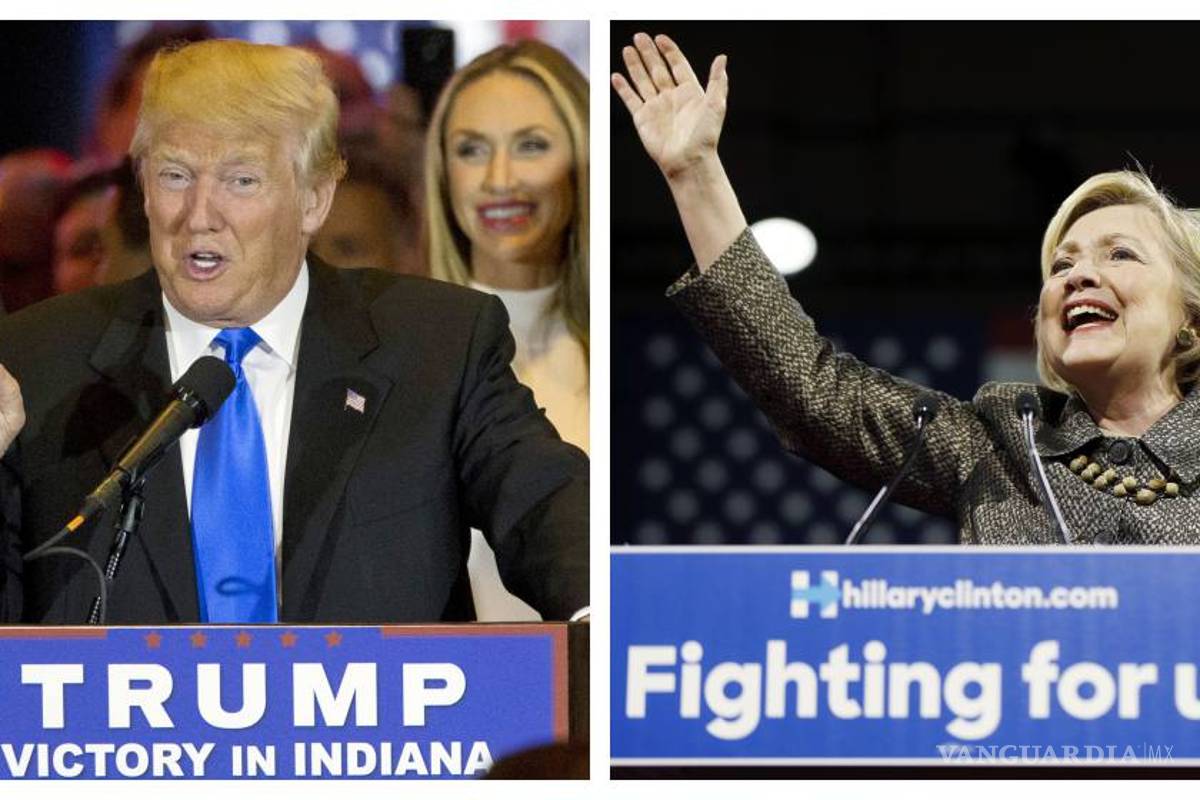 Clinton y Trump empatan en tres estados