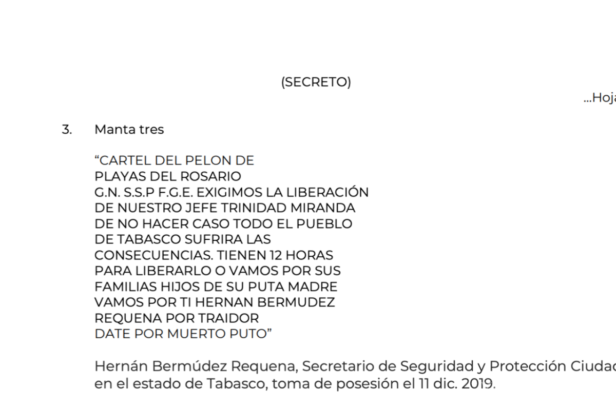 $!‘La Barredora’: inteligencia alertó desde 2019 sobre Hernán Bermúdez y red criminal en Tabasco, pero nadie actuó