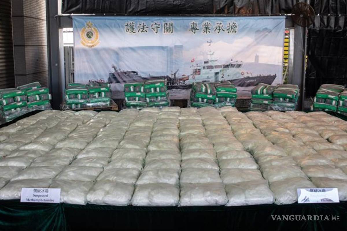 Hong Kong incauta su mayor cargamento de metanfetaminas procedente de México
