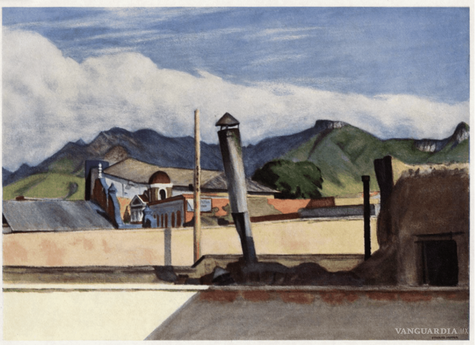 $!‘Sierra Madre at Saltillo’, otra de las acuarelas realizadas el verano de 1943.